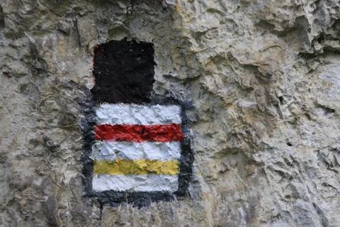 Trail marker Stock Photos