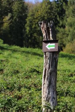 Trail marker Stock Photos