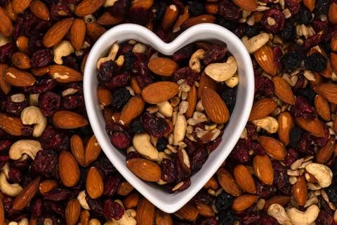 Trail Mix Background Stock Photos
