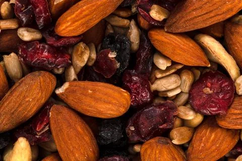Trail Mix Background Stock Photos