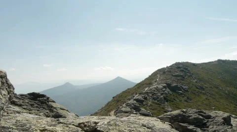 Trail on Mountain Peak Video stock 55257445