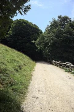 Trail on a mountain Stock Photos