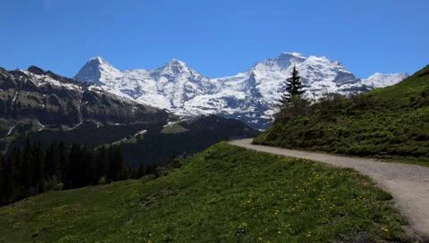Trail to Murren Stock Photos