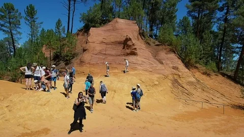 The Trail of Ochres in 4k Stock Footage 96488287
