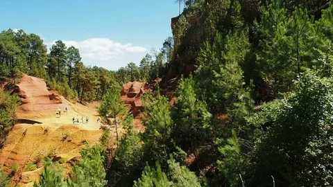 The Trail of Ochres in 4k Stock Footage 96488533