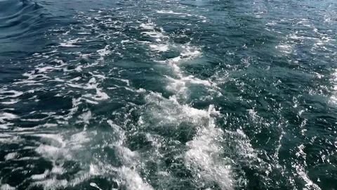 Trail print on water surface Stock Footage 112690603