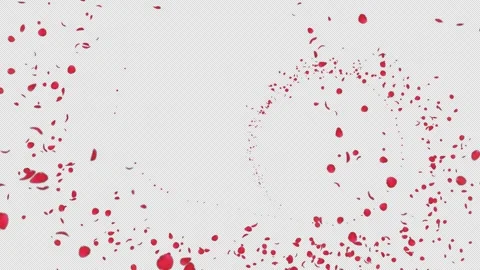 Trail Rose Flow Curve on Alpha Stock Footage 266404695