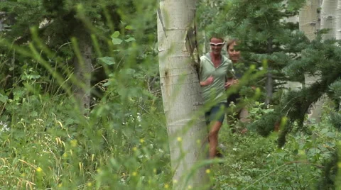 Trail runners to feet. Stock Footage 46595413