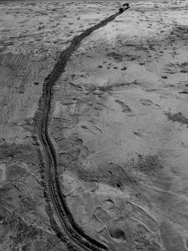 Trail on the Sand Stock Photos