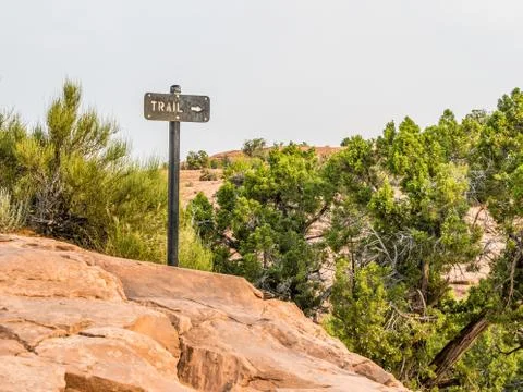 Trail sign Stock Photos