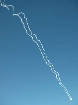 Trail in the Sky Stock Photos