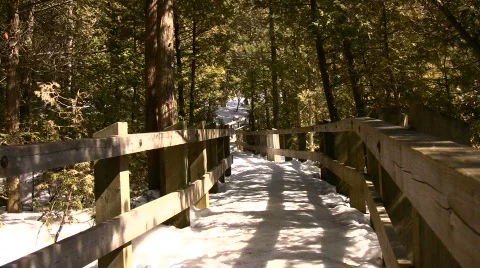 Trail Snow Stock Footage 204177