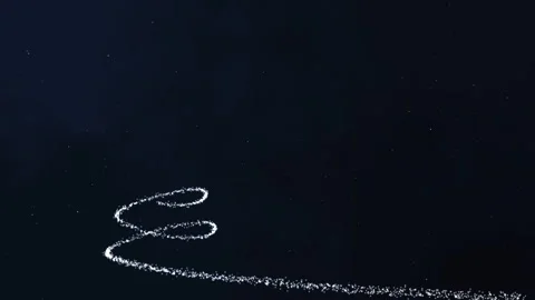 A trail of snowflakes Stock Footage 288391281