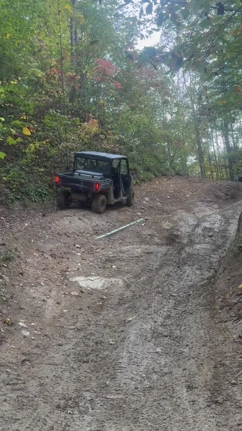 Trail Sodas Spill From Tipped Side-By-Side, Sophia, West Virginia, USA - 11 Oct  Stock Footage 321157043