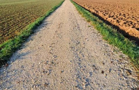Trail through land Foto stock