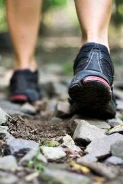 Trail walking Stock Photos