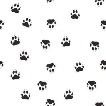 Trail the wolf paw. 스톡 일러스트