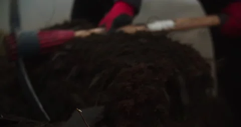 Trail work in high alpine Mountain Bowl Stock-Footage 133207599