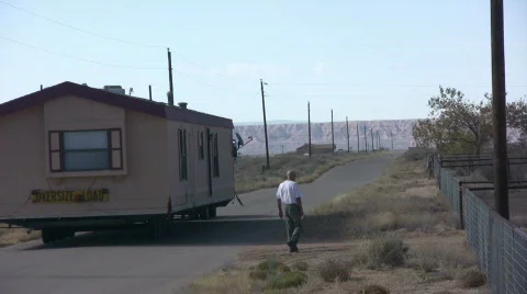 Trailer Backing Up Stock Footage 561265