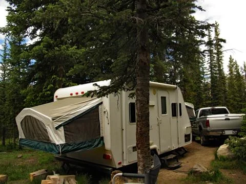 Trailer Camping Stock Photos