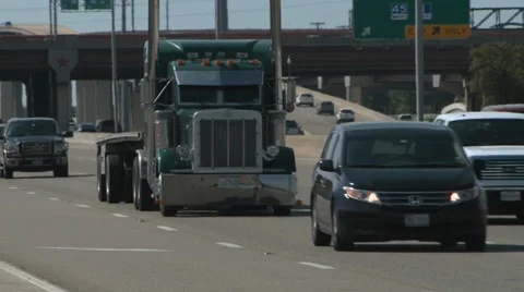 Trailer drives by 2 Video stock 37215450