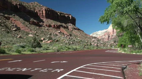 Trailer entering campground Video stock 715704