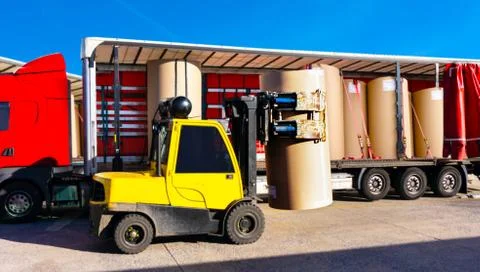 Trailer freight Stock Photos