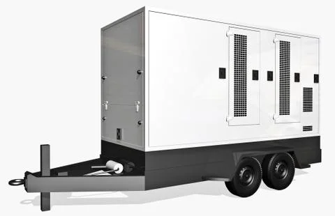 Trailer generator Stock Illustration