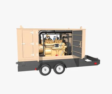 Trailer generator Stock Illustration