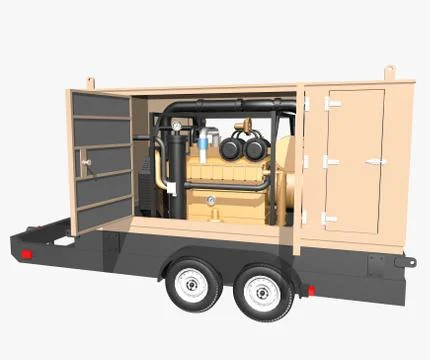 Trailer generator Stock Illustration