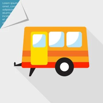 Trailer icon Stock-Illustration