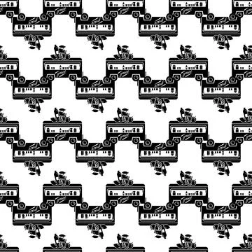 Trailer juice shop pattern seamless vector 스톡 일러스트