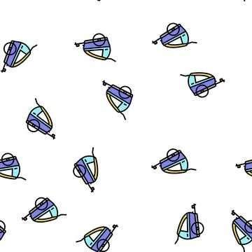 Trailer kid for bicycle vector seamless pattern 스톡 일러스트