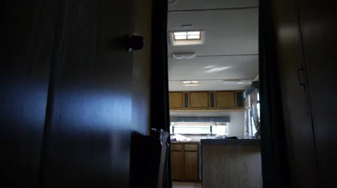 Trailer Park Bedroom Stock Footage 27493516