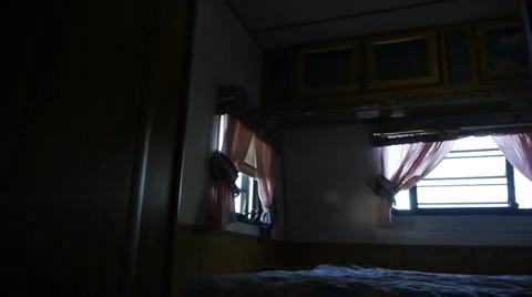 Trailer Park Bedroom Stock Footage 27493565