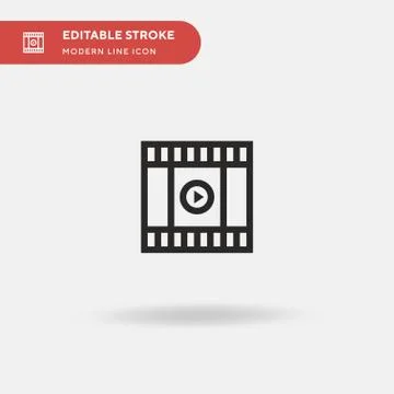 Trailer Simple vector icon. Illustration symbol design template for web mobil Stock Illustration