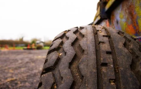 Trailer tires Foto stock