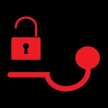 Trailer tow hitch warning light indicator to warn two hitch is unlocked or i Stock Illustration