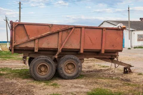 Trailer for a tractor Stock-Fotos