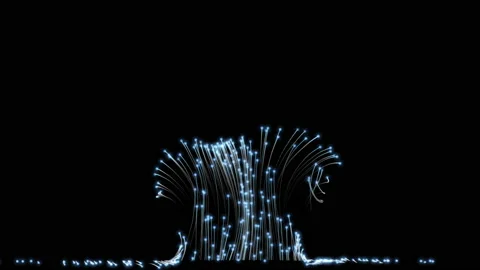 Trails of glowing lights modern elegant moGraph 4K Stock-Footage 139133248