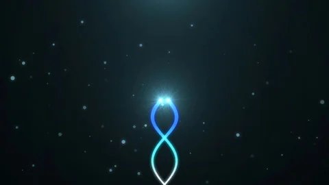 Trails With Particles Flying to The Surface Stock Footage 109698545