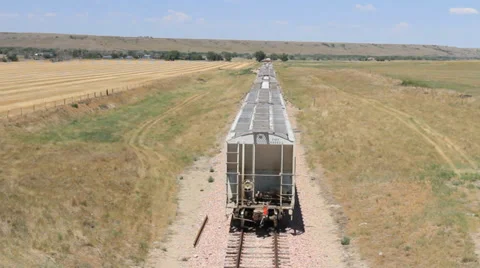 Train from Above 25s 스톡 동영상 34693607