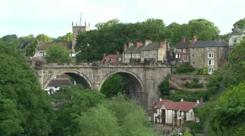 Train Across Viaduct Video stock 10759182