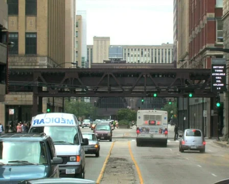 Train and City Stock Footage 475649