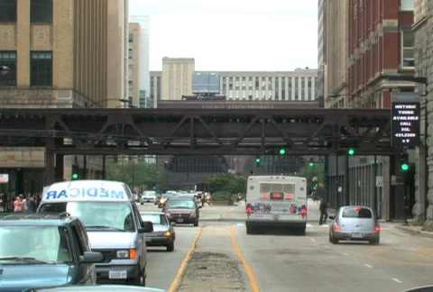Train and City Stock Footage 475654