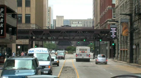 Train and City Stock Footage 475662