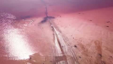 Train and lake Stock Footage 199258950