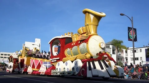 Train and piano float Stock Footage 84000910
