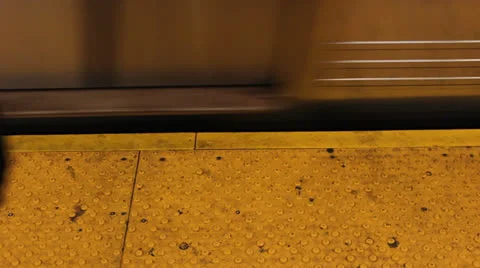 Train and platform, New York Stock Footage 25682312