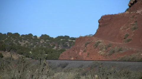 Train and Scenic View Stock Footage 74698